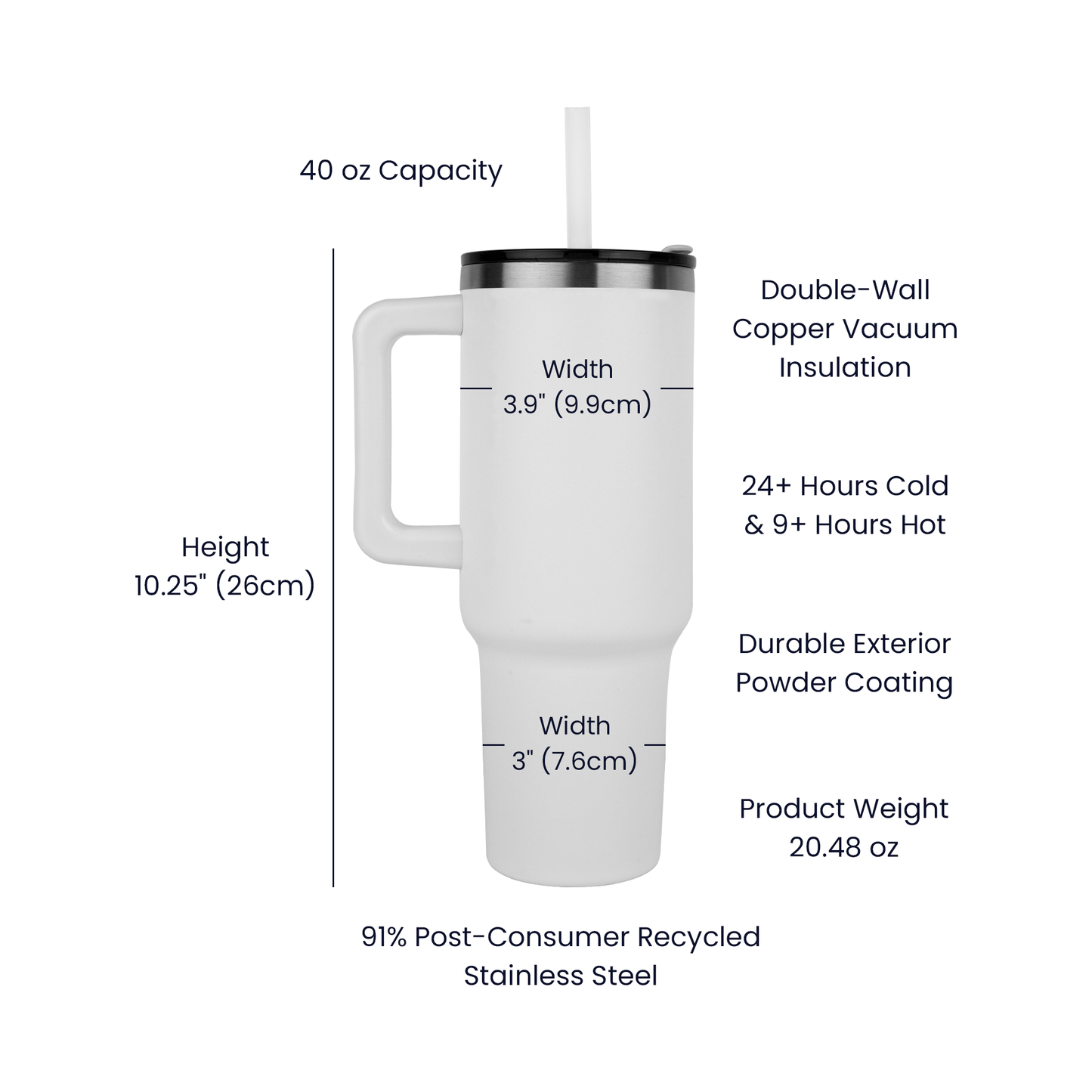 Philippians 4:13 - 40 oz Tumbler