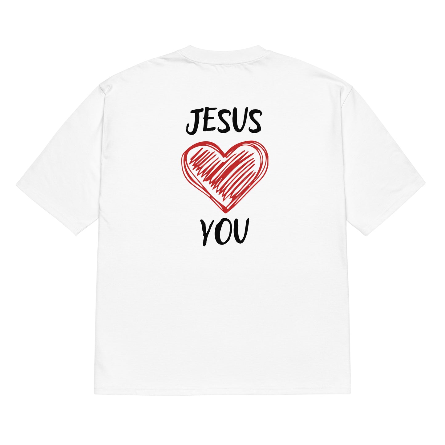 Jesus Loves You Tee Oversized White