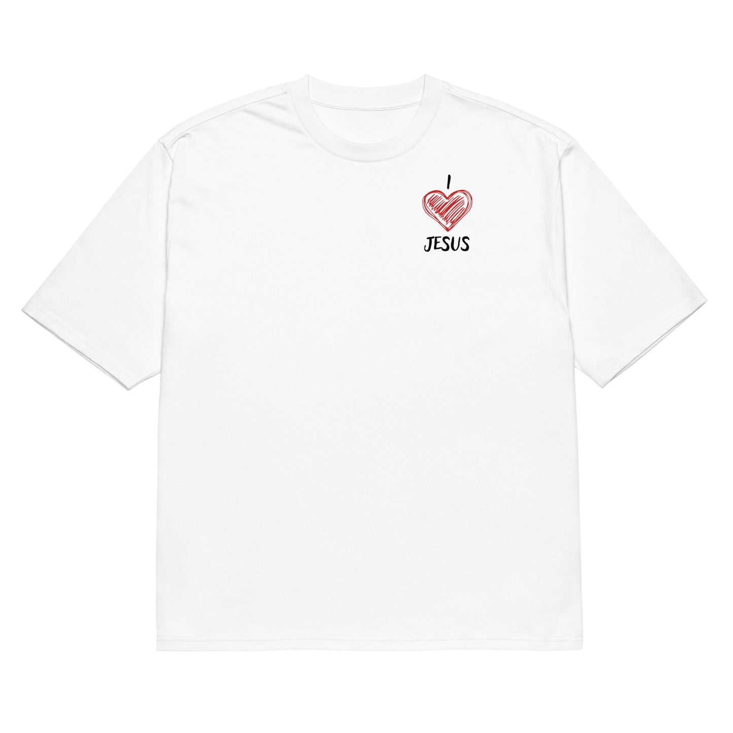 Jesus Loves You Tee Oversized White